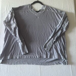 NWOT SZ M Free people lavender V-Neck long sleeve top